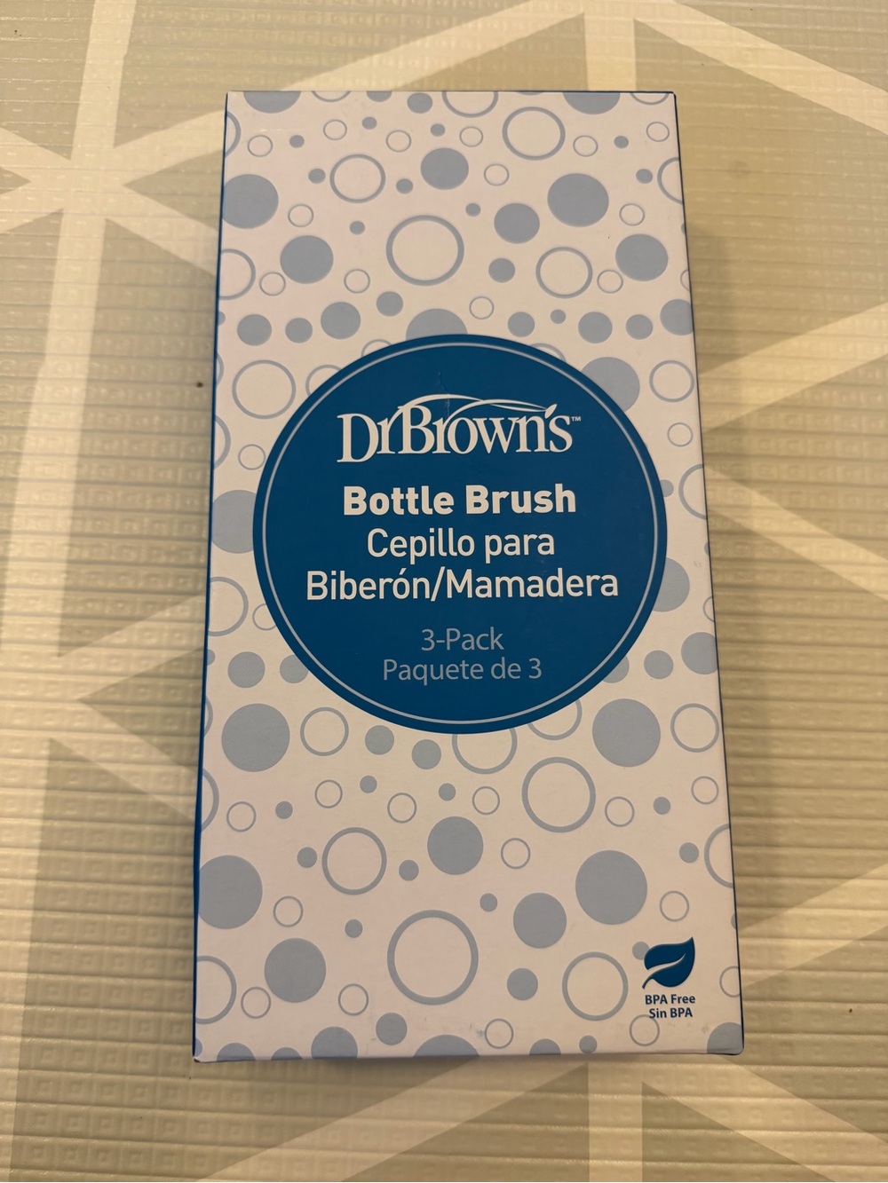 Dr Browns Blue Bottle Brushes with Foam Tips - Set of 3